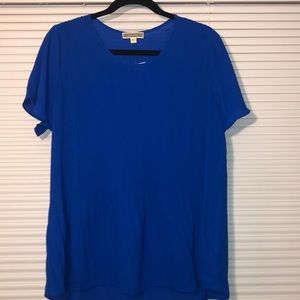 NWT Sheer Royal Blue Shirt